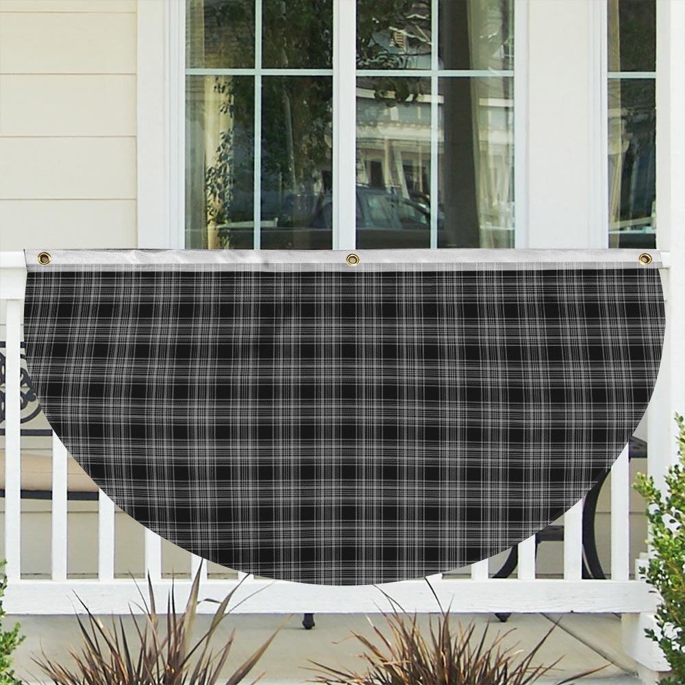 ScotsTee Shop Scottish Stewart Mourning 3 Tartan Non-Pleated Fan Flag Bunting Banner