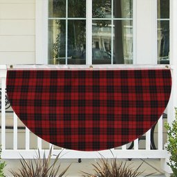 ScotsTee Shop Scottish McLeod of Raasay Tartan Non-Pleated Fan Flag Bunting Banner