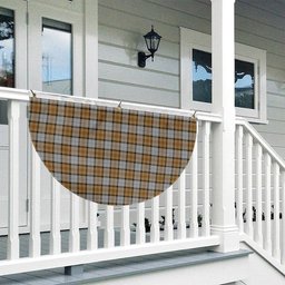 ScotsTee Shop Scottish MacKellar Dress Reproduction colours Tartan Non-Pleated Fan Flag Bunting Banner