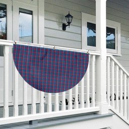 ScotsTee Shop Scottish Yale College, Wrexham Tartan Non-Pleated Fan Flag Bunting Banner
