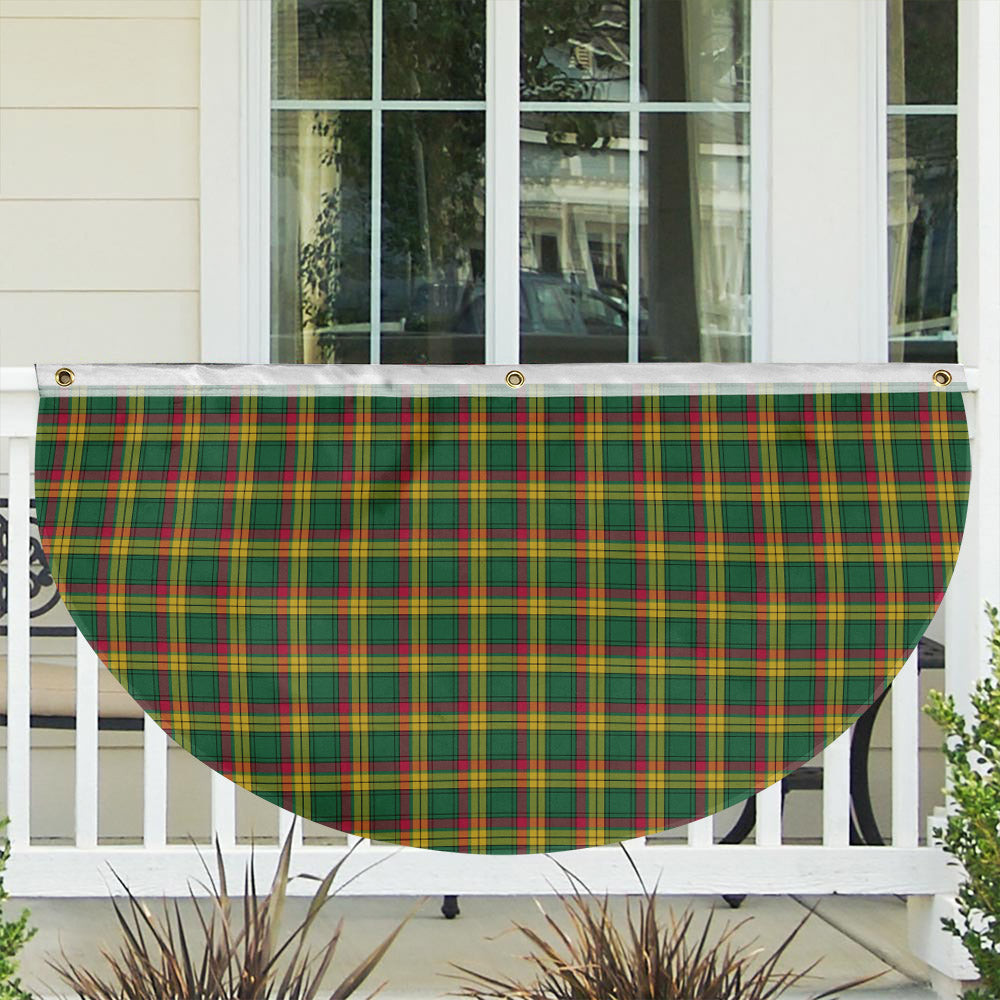 ScotsTee Shop Scottish McMillan Old Ancient Tartan Non-Pleated Fan Flag Bunting Banner
