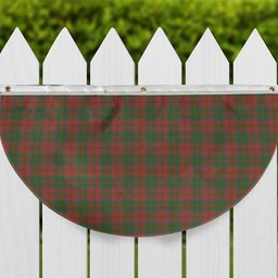 ScotsTee Shop Scottish MacDonald of Glencoe Ancient Tartan Non-Pleated Fan Flag Bunting Banner