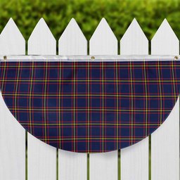 ScotsTee Shop Scottish MacLaine of Lochbuie Hunting Modern Tartan Non-Pleated Fan Flag Bunting Banner