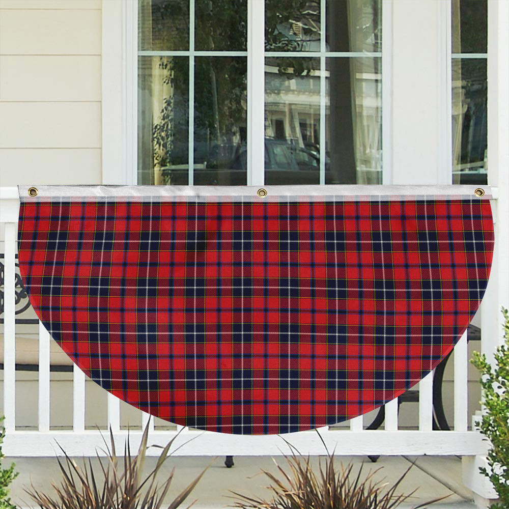 ScotsTee Shop Scottish Wishart Dress Modern Tartan Non-Pleated Fan Flag Bunting Banner