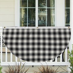 ScotsTee Shop Scottish MacPhee B&W Ancient Tartan Non-Pleated Fan Flag Bunting Banner