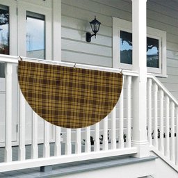 ScotsTee Shop Scottish Yellow Pencil Tartan Non-Pleated Fan Flag Bunting Banner