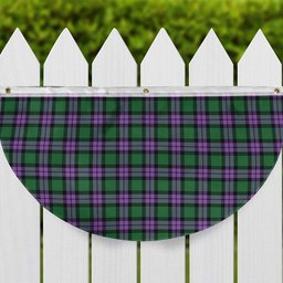 ScotsTee Shop Scottish McArthur of Milton Ancient Tartan Non-Pleated Fan Flag Bunting Banner