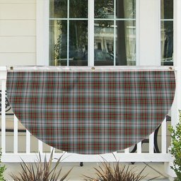 ScotsTee Shop Scottish MacBain Dress Tartan Non-Pleated Fan Flag Bunting Banner