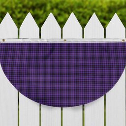 ScotsTee Shop Scottish Learmonth Family Herts Tartan Non-Pleated Fan Flag Bunting Banner