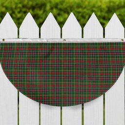ScotsTee Shop Scottish Hunter Wilsons Tartan Non-Pleated Fan Flag Bunting Banner