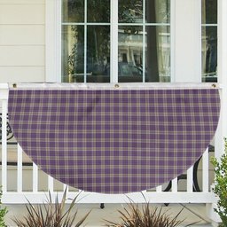 ScotsTee Shop Scottish Harris Lilac Tartan Non-Pleated Fan Flag Bunting Banner