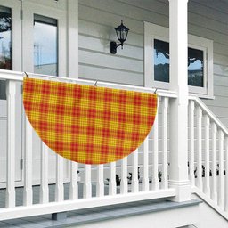 ScotsTee Shop Scottish MacMillan Dress Modern Tartan Non-Pleated Fan Flag Bunting Banner