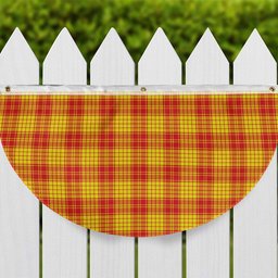 ScotsTee Shop Scottish MacMillan Dress Modern Tartan Non-Pleated Fan Flag Bunting Banner