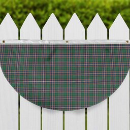 ScotsTee Shop Scottish McFarland Hunting Ancient Tartan Non-Pleated Fan Flag Bunting Banner