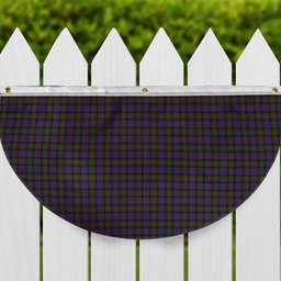 ScotsTee Shop Scottish MacDonell of Glengarry Tartan Non-Pleated Fan Flag Bunting Banner