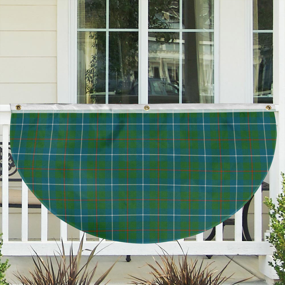 ScotsTee Shop Scottish Irvine of Bonshaw Tower Ancient Tartan Non-Pleated Fan Flag Bunting Banner