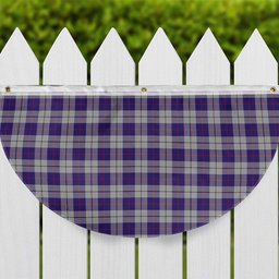 ScotsTee Shop Scottish MacRae Dress Purple 1 Tartan Non-Pleated Fan Flag Bunting Banner