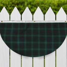 ScotsTee Shop Scottish McAulay Hunting Modern Tartan Non-Pleated Fan Flag Bunting Banner