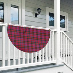 ScotsTee Shop Scottish MacGowan Portrait Modern Tartan Non-Pleated Fan Flag Bunting Banner
