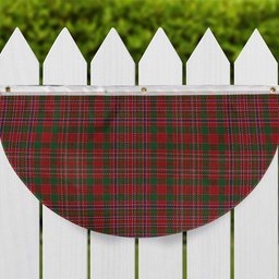 ScotsTee Shop Scottish McAlister Modern Tartan Non-Pleated Fan Flag Bunting Banner