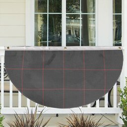 ScotsTee Shop Scottish Kerr Shepherd's Tartan Non-Pleated Fan Flag Bunting Banner