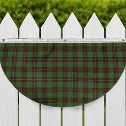ScotsTee Shop Scottish MacFie Hunting Ancient Tartan Non-Pleated Fan Flag Bunting Banner