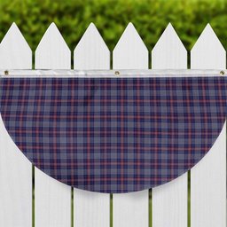 ScotsTee Shop Scottish Parker Dress USA Tartan Non-Pleated Fan Flag Bunting Banner