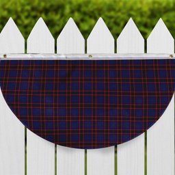 ScotsTee Shop Scottish Hume Modern Tartan Non-Pleated Fan Flag Bunting Banner
