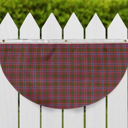 ScotsTee Shop Scottish MacRae Red Ancient Tartan Non-Pleated Fan Flag Bunting Banner