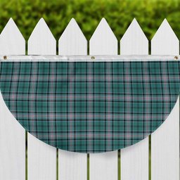 ScotsTee Shop Scottish Kelly of Sleat Hunting Modern Tartan Non-Pleated Fan Flag Bunting Banner