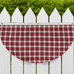 ScotsTee Shop Scottish MacPhee Dress Modern Tartan Non-Pleated Fan Flag Bunting Banner