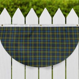 ScotsTee Shop Scottish McLellan Ancient Tartan Non-Pleated Fan Flag Bunting Banner
