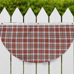 ScotsTee Shop Scottish MacAlister Dress Modern Tartan Non-Pleated Fan Flag Bunting Banner