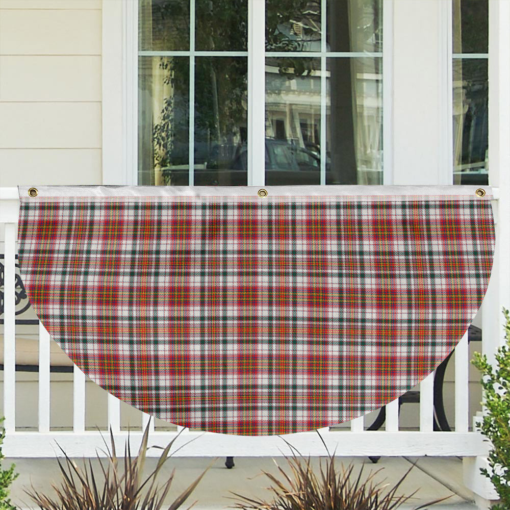 ScotsTee Shop Scottish MacAlister Dress Modern Tartan Non-Pleated Fan Flag Bunting Banner