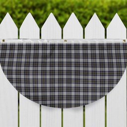 ScotsTee Shop Scottish Stewart Dress Blue Tartan Non-Pleated Fan Flag Bunting Banner
