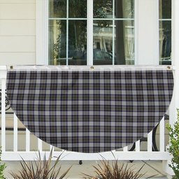 ScotsTee Shop Scottish Stewart Dress Blue Tartan Non-Pleated Fan Flag Bunting Banner