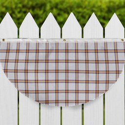 ScotsTee Shop Scottish Young Christina Modern Tartan Non-Pleated Fan Flag Bunting Banner