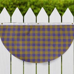 ScotsTee Shop Scottish MacLachlan 5 Tartan Non-Pleated Fan Flag Bunting Banner