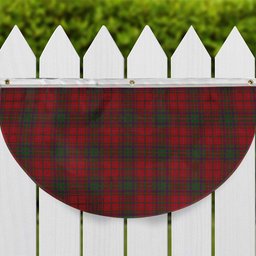 ScotsTee Shop Scottish MacDougall Tartan Non-Pleated Fan Flag Bunting Banner