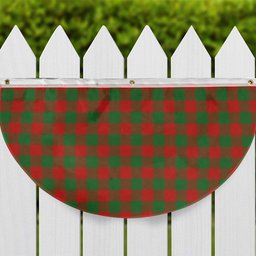 ScotsTee Shop Scottish Moncreiffe Ancient Tartan Non-Pleated Fan Flag Bunting Banner