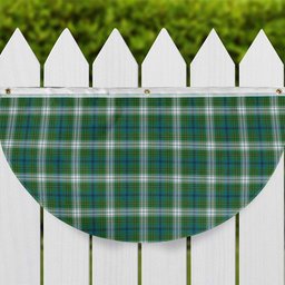ScotsTee Shop Scottish Johnston Dress Ancient Tartan Non-Pleated Fan Flag Bunting Banner