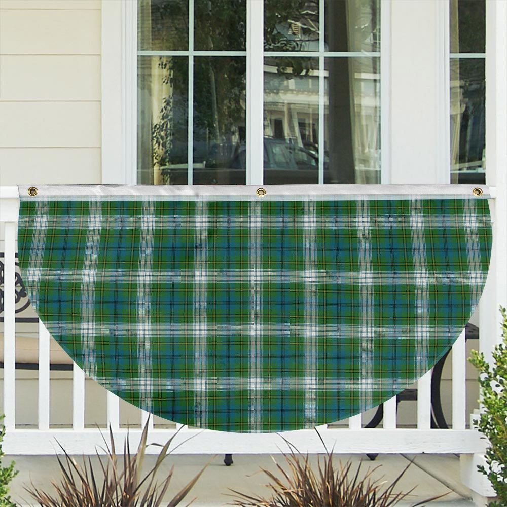 ScotsTee Shop Scottish Johnston Dress Ancient Tartan Non-Pleated Fan Flag Bunting Banner