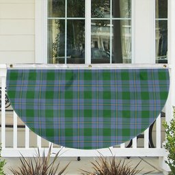 ScotsTee Shop Scottish Irvine of Bonshaw Ancient Tartan Non-Pleated Fan Flag Bunting Banner