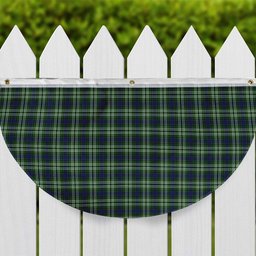 ScotsTee Shop Scottish Haliburton Tartan Non-Pleated Fan Flag Bunting Banner