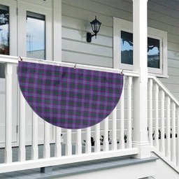 ScotsTee Shop Scottish Lang Ancient Clan Tartan Non-Pleated Fan Flag Bunting Banner