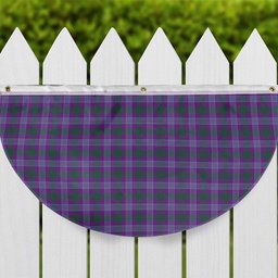 ScotsTee Shop Scottish Lang Ancient Clan Tartan Non-Pleated Fan Flag Bunting Banner
