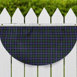 ScotsTee Shop Scottish McRae Hunting Modern Tartan Non-Pleated Fan Flag Bunting Banner