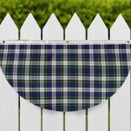 ScotsTee Shop Scottish Gordon Dress Modern Tartan Non-Pleated Fan Flag Bunting Banner