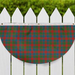 ScotsTee Shop Scottish MacGowan Ancient Tartan Non-Pleated Fan Flag Bunting Banner