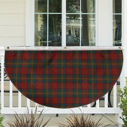 ScotsTee Shop Scottish Oliver Dress Red Tartan Non-Pleated Fan Flag Bunting Banner
